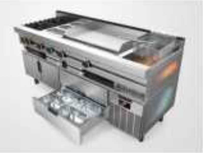 Balcão Encosto Inox Refrigerado 2m Artur Alvim - Balcão Encosto Refrigerado Inox 1 50 M