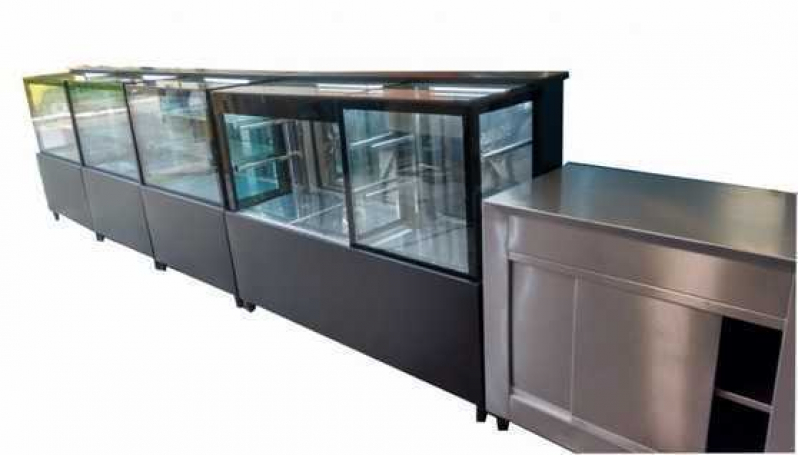 Balcão Expositor Refrigerado Inox Serra da Cantareira - Balcão Inox para Restaurante