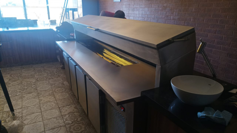 Balcão para Pizzaria com Compartimento Refrigerado Preço Louveira - Balcão para Pizzaria com Compartimento Refrigerado