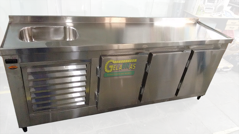 Onde Comprar Bancada de Inox com Cuba Salesópolis - Bancada Inox Industrial