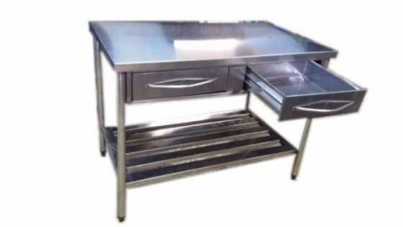 Onde Vende Mesa Aço Inox Industrial Taubaté - Mesa de Aço Inox Industrial