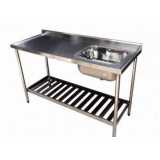 comprar mesa de aço com cuba Vila Medeiros