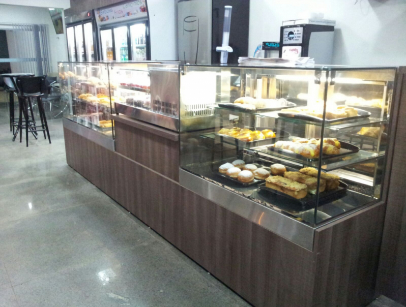 Vitrine de Bancada Refrigerada Valor Vargem Grande Paulista - Vitrine de Vidro Refrigerado